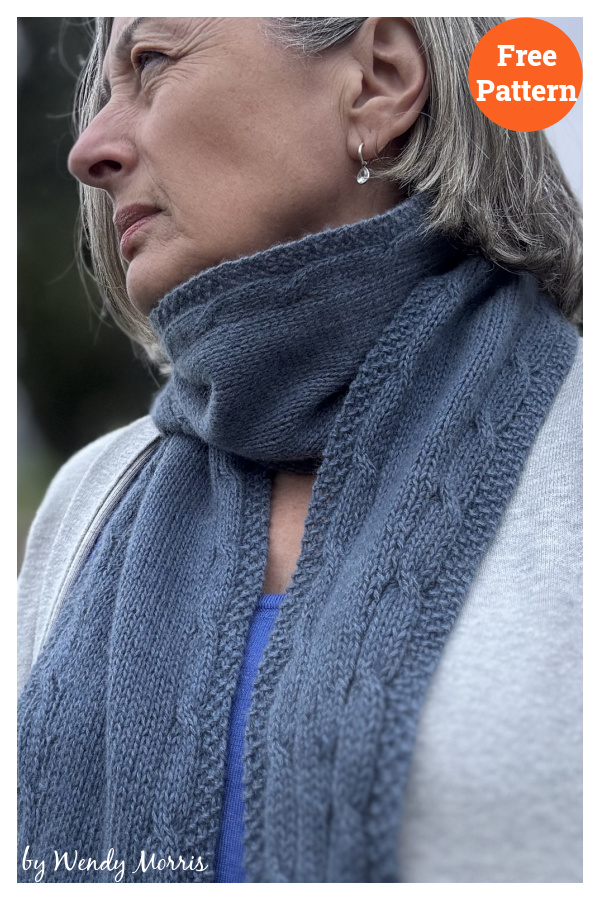 Guernsey Scarf Free Knitting Pattern