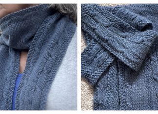 Guernsey Scarf Free Knitting Pattern