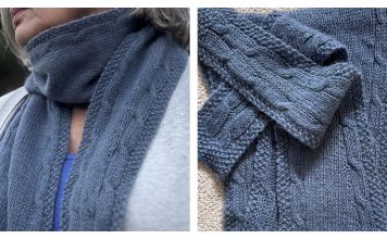 Guernsey Scarf Free Knitting Pattern Guernsey Scarf Free Knitting Pattern