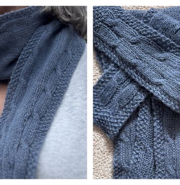 Guernsey Scarf Free Knitting Pattern Guernsey Scarf Free Knitting Pattern