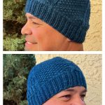 Line Art Beanie Free Knitting Pattern