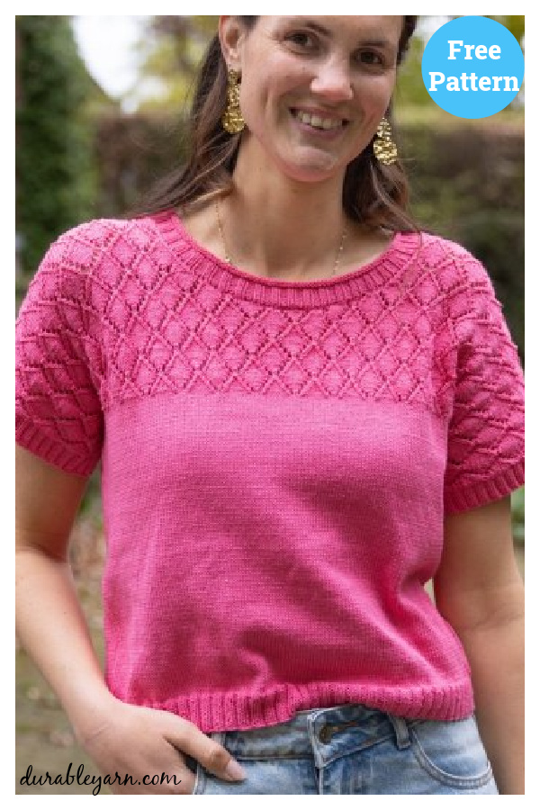 Pink Lemonade Summershirt Free Knitting Pattern