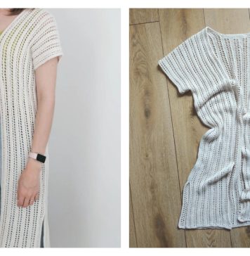 Reya Swimsuit Cover-up Free Knitting Pattern Reya Swimsuit Cover-up Free Knitting Pattern