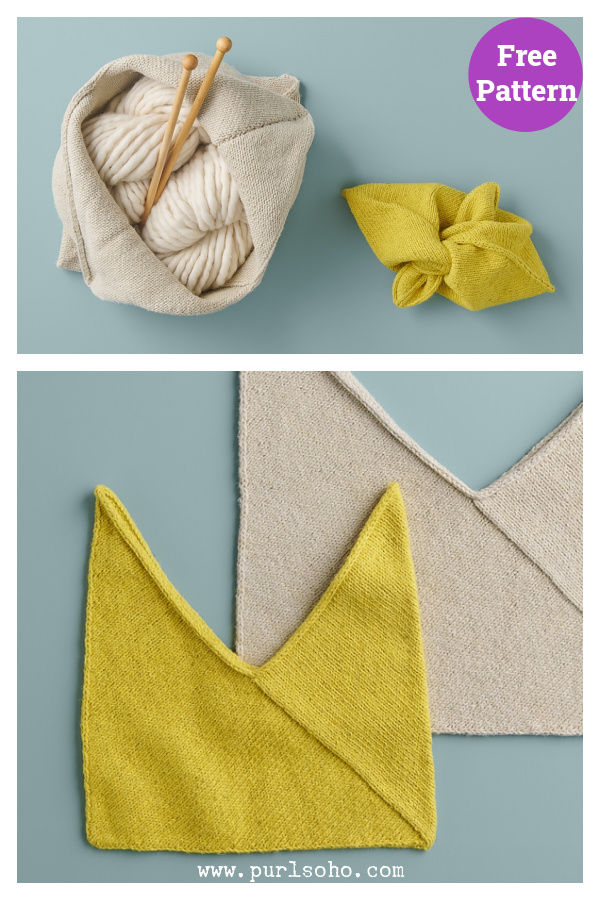 Simple Knot Bag Free Knitting Pattern
