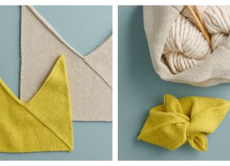Simple Knot Bag Free Knitting Pattern