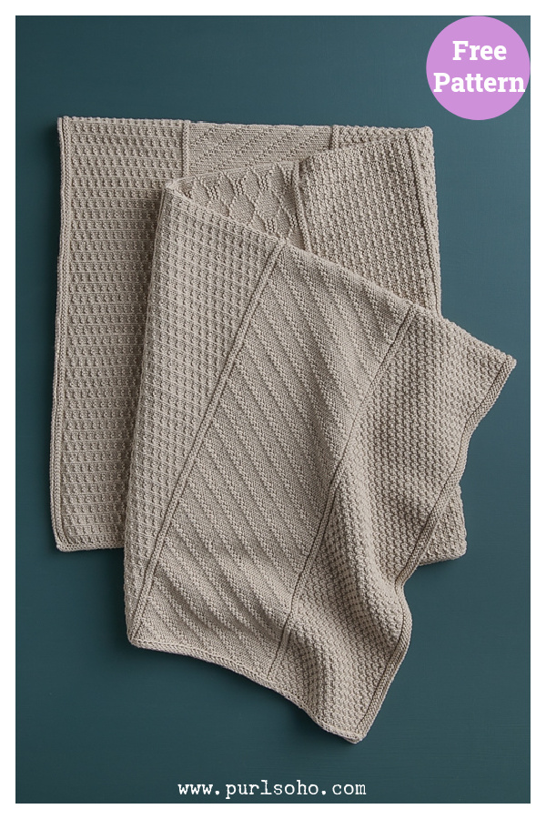 Stitchwork Blanket Free Knitting Pattern