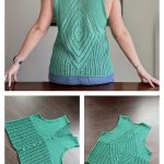 Terzetto Sleeveless Top Free Knitting Pattern