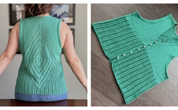 Terzetto Sleeveless Top Free Knitting Pattern