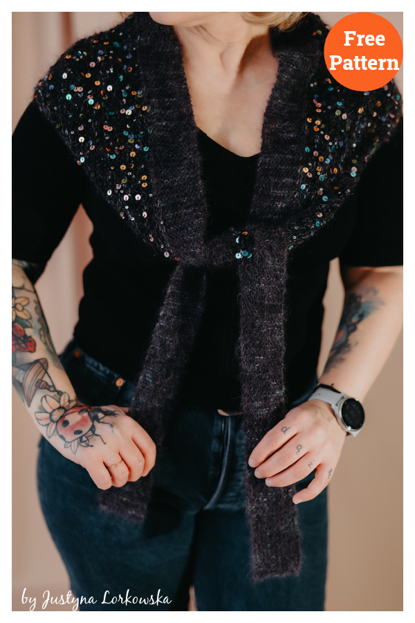 Twinkle Bandana Free Knitting Pattern