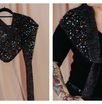 Twinkle Bandana Free Knitting Pattern