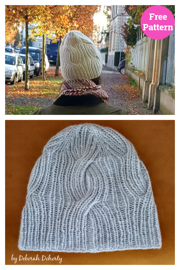 Twisting Rib Hat Free Knitting Pattern