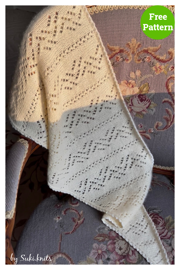 Bay Shawlette Free Knitting Pattern