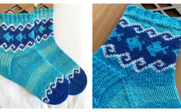 Fish Socks Free Knitting Pattern