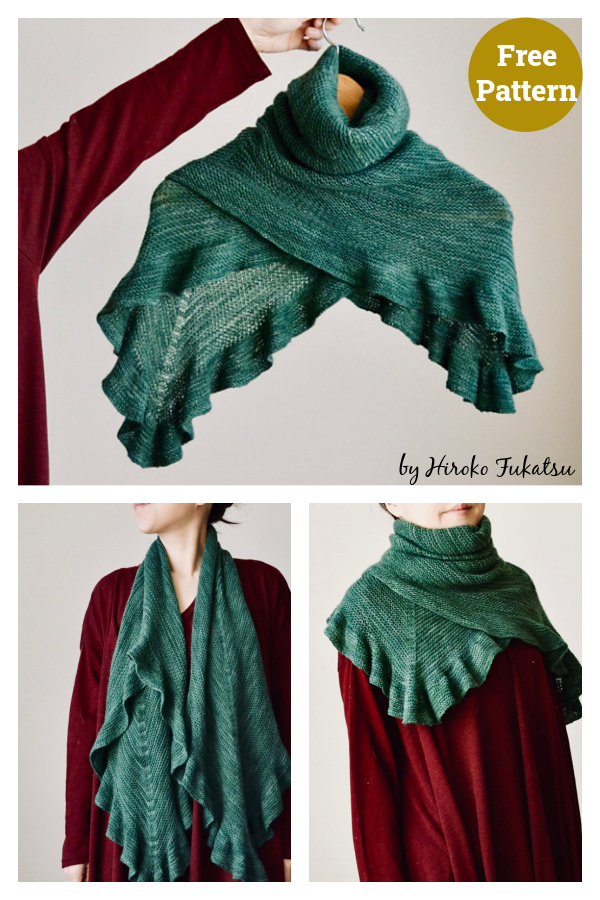 Hasukai Cowl Free Knitting Pattern 