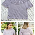Lavender Field Tee Free Knitting Pattern