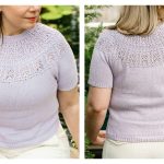 Lavender Field Tee Free Knitting Pattern