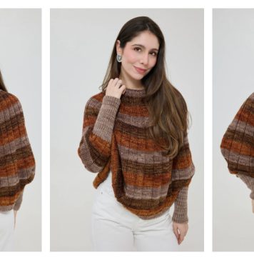 Mocha Muse Poncho Blouse Free Knitting Pattern Mocha Muse Poncho Blouse Free Knitting Pattern