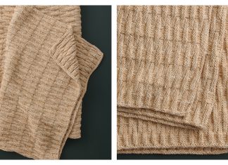 Picnic Basket Blanket Free Knitting Pattern