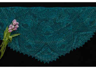 Rose Dance Shawl Free Knitting Pattern
