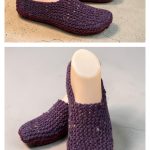 Sideways Slippers Free Knitting Pattern