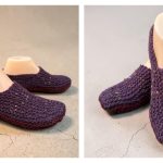 Sideways Slippers Free Knitting Pattern