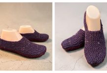 Sideways Slippers Free Knitting Pattern
