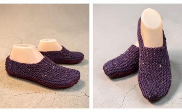 Sideways Slippers Free Knitting Pattern Sideways Slippers Free Knitting Pattern