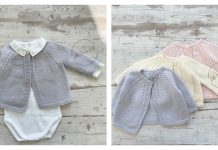 Reversible Baby Cardigan Knitting Pattern