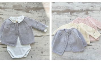Reversible Baby Cardigan Knitting Pattern