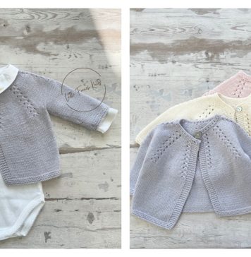 Reversible Baby Cardigan Knitting Pattern