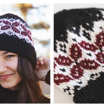 Crosspoint Fair Isle Hat Free Knitting Pattern Crosspoint Fair Isle Hat Free Knitting Pattern