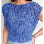 Easy Lace Stitch Poncho Sweater Free Knitting Pattern