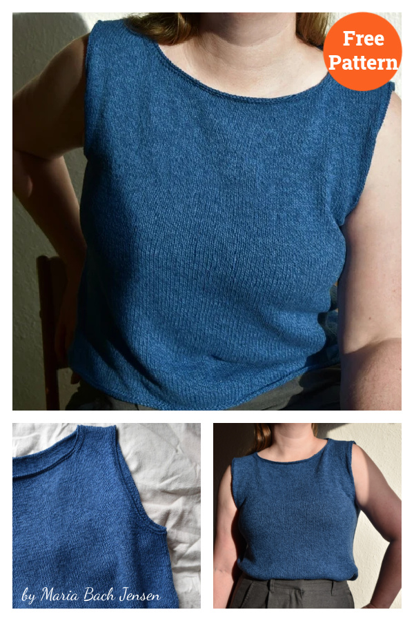 Forget Me Not Top Free Knitting Pattern