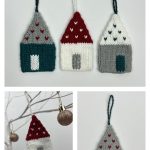 Mini Knitted House Free Knitting Pattern