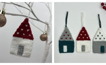 Mini Knitted House Free Knitting Pattern