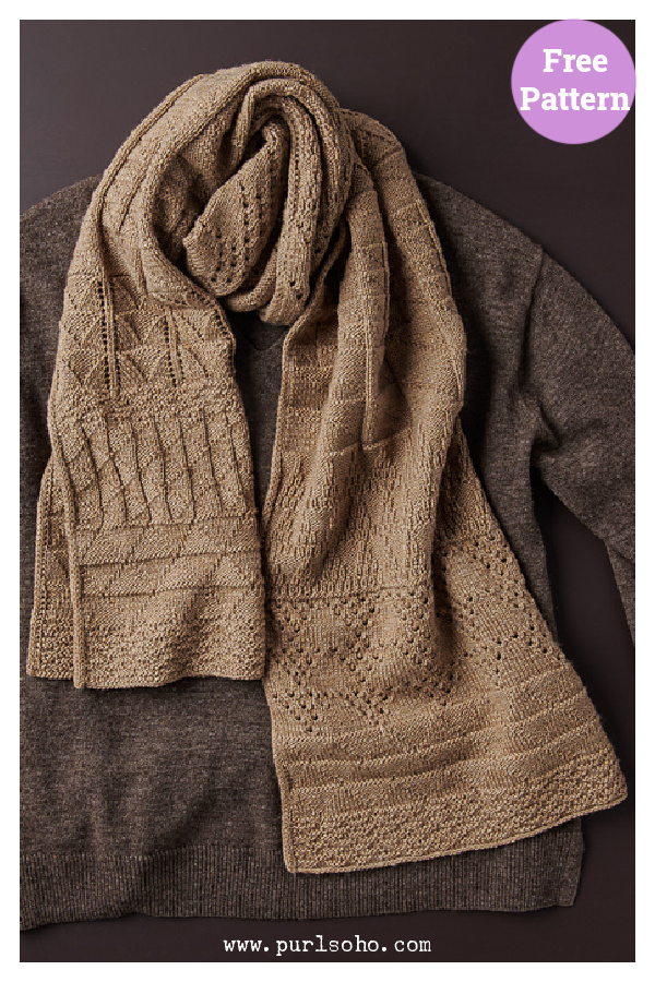 Porto Wrap Free Knitting Pattern