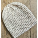 Single Basketweave Beanie Free Knitting Pattern