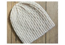 Single Basketweave Beanie Free Knitting Pattern