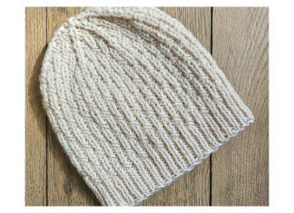 Single Basketweave Beanie Free Knitting Pattern