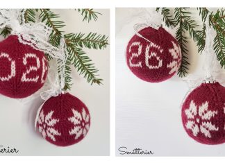 2026 Christmas Bauble Free Knitting Pattern
