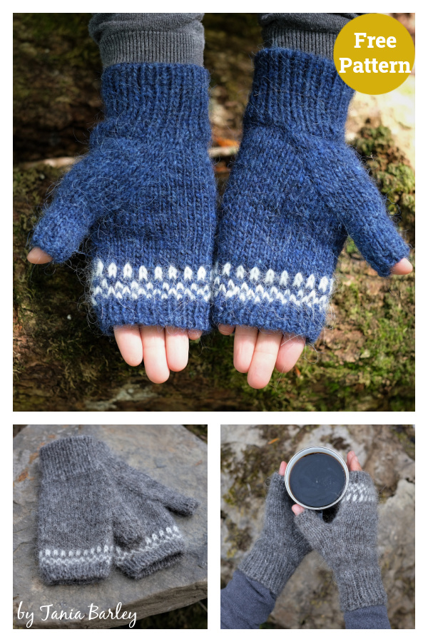 Arch Gusset Mittens Free Knitting Pattern