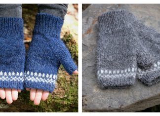 Arch Gusset Mittens Free Knitting Pattern