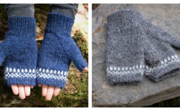 Arch Gusset Mittens Free Knitting Pattern