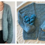 Blue Frost Cardigan Free Knitting Pattern