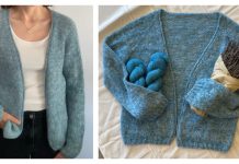 Blue Frost Cardigan Free Knitting Pattern