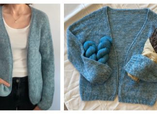 Blue Frost Cardigan Free Knitting Pattern