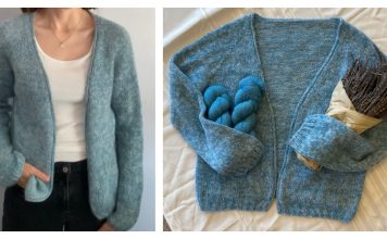 Blue Frost Cardigan Free Knitting Pattern