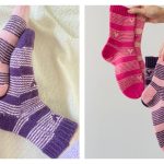 I Heart U Socks Free Knitting Pattern