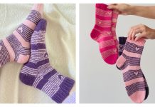 I Heart U Socks Free Knitting Pattern