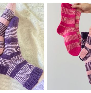 I Heart U Socks Free Knitting Pattern I Heart U Socks Free Knitting Pattern